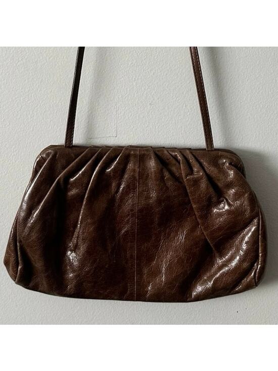 HOBO Handbags - HOBO Genuine Leather Hinge Crossbody Clutch